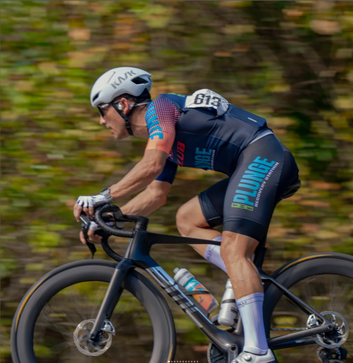 Jason cycling during a triathlon